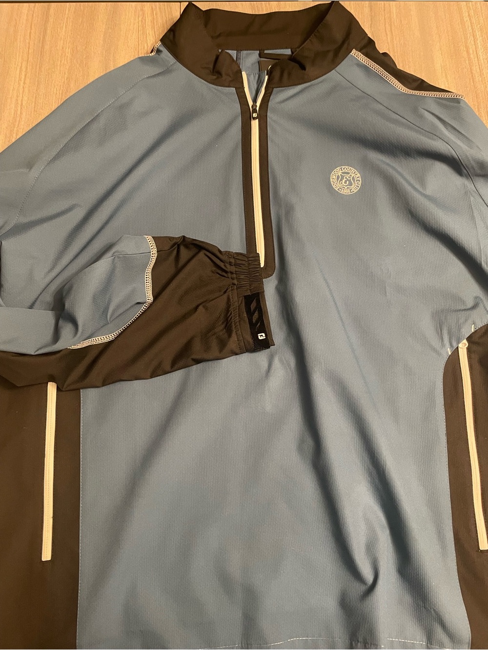 FootJoy Outerwear Men's XXL Quarter-Zip Wind/Rain Jacket Pullover - Edgewood CC